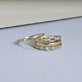 Still life image of Together Forever Diamond Band with Stone and Strand solid gold jewelry