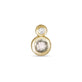 Stone and Strand 14K Yellow Gold Rose Cut Sapphire Diamond Push Pin Flat Back Front Image