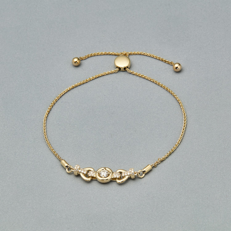 Stone and Strand 14K Yellow Gold Rossellini Bracelet Editorial Image