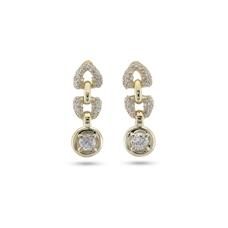 Stone and Strand 14K Yellow Gold Rossellini Earrings Front Image