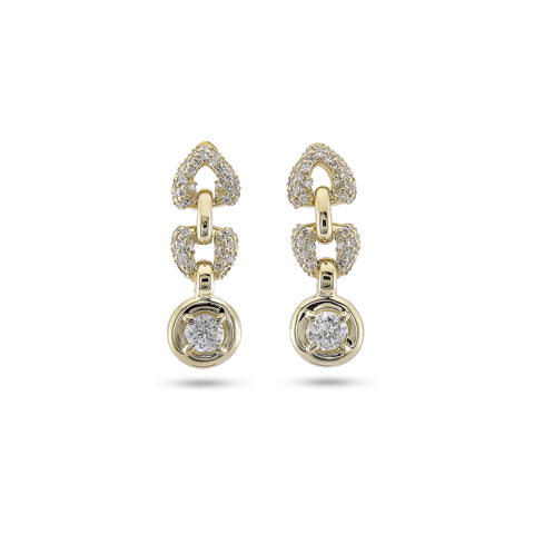 Stone and Strand 14K Yellow Gold Rossellini Earrings Front Image