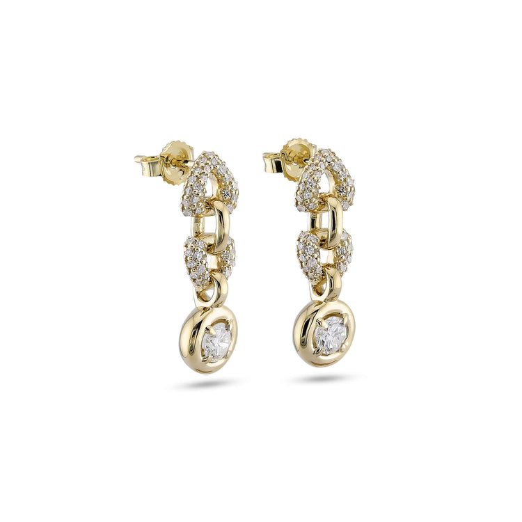 Stone and Strand 14K Yellow Gold Rossellini Earrings Side Image