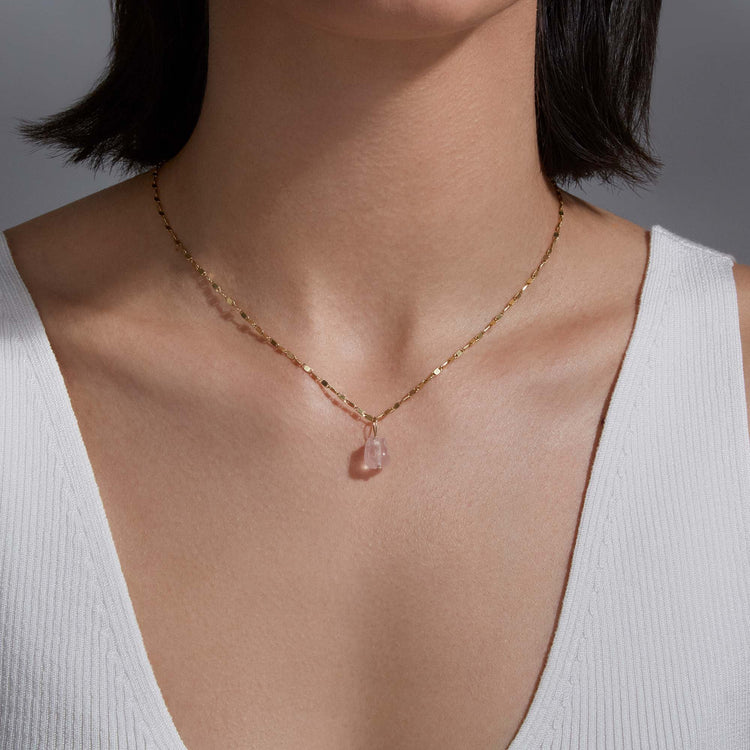 Rosy Rose Quartz Charm