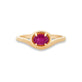 Stone and Strand 10K Yellow Gold Ruby Bonbon Merge Ring Front Image