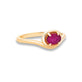 Stone and Strand 10K Yellow Gold Ruby Bonbon Merge Ring Side Image