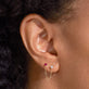 Ruby Diamond Double Up Chain Earring