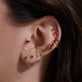 Ruby Diamond Double Up Chain Earring