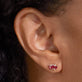 Ruby Diamond Tiara Stud
