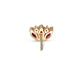 Ruby Diamond Tiara Stud