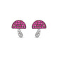 Ruby Shroomy Pave Studs