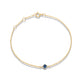 Stone and Strand 10K Yellow Gold Sapphire Luxe Dainty Blue Bracelet Front Image