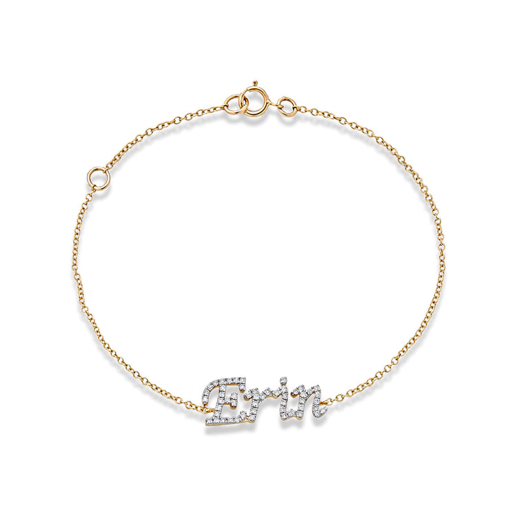 Say My Name Diamond Bracelet – STONE AND STRAND