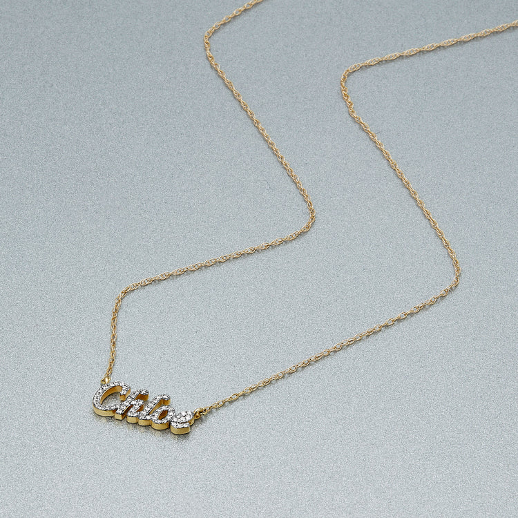 Say it with diamonds name necklace Clearance