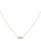 Stone and Strand 14K Yellow Gold Say My Name Diamond Necklace Image