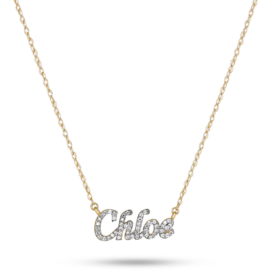 Say My Name Diamond Necklace STONE AND STRAND
