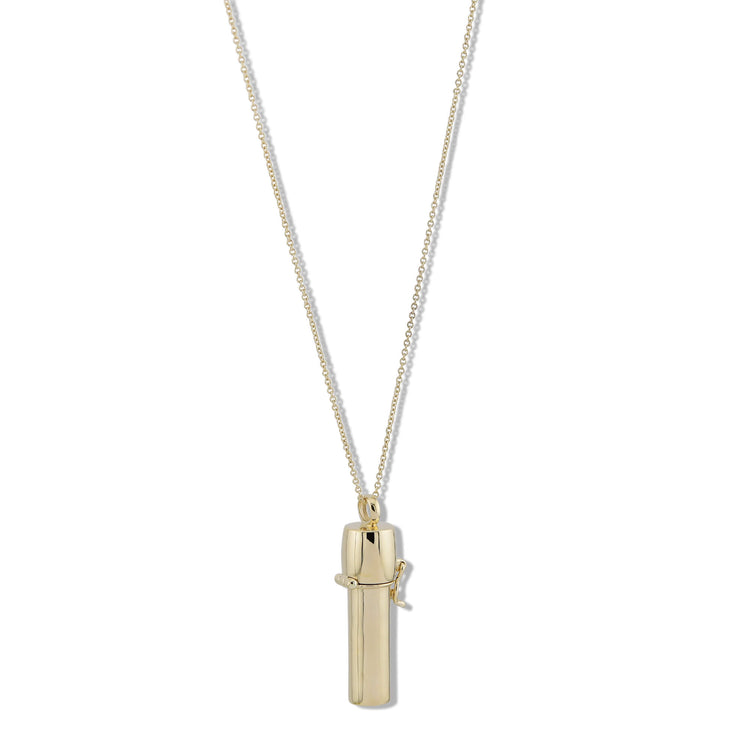 Stone and Strand 14K Yellow Gold Scroll Necklace Close Up Image