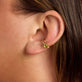 Image of 10K Yellow Gold Seagrass AT Twilight Diamond Ear Cuff with Peridot on Models Ear