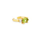 Stone and Strand 10K Yellow Gold Seagrass At Twilight Diamond and Peridot Ear Cuff Side Image