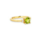 Stone and Strand 10K Yellow Gold Seagrass At Twilight Diamond and Peridot Ring Side Image