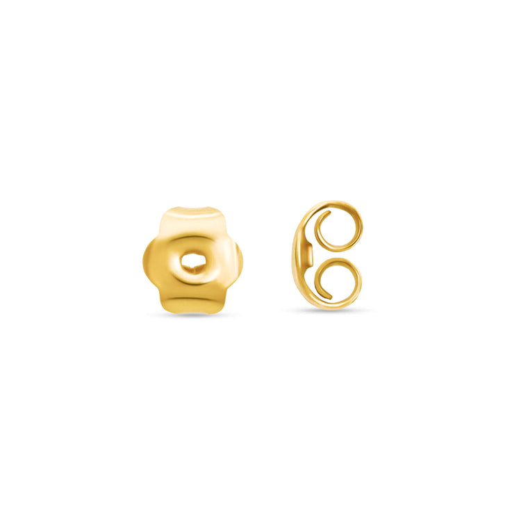 Stone and Strand 10K Yellow Gold Seagrass Double Up Stud Backing Image