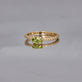 Stone and Strand 10K Yellow Gold Seagrass Peridot Ring Editorial Image