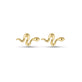 Stone and Strand 14K Yellow Gold Second Hole Gold Snake Studs Front Image