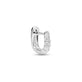 Stone and Strand Sterling Silver Second Hole LAB-Created Silver Knife Edge Single Hoop Side Image