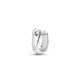 Stone and Strand Sterling Silver Second Hole LAB-Created Silver Knife Edge Single Hoop Rear Image