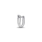 Stone and Strand Sterling Silver Second Hole Knife Edge Single Hoop Rear Image