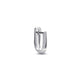 Stone and Strand Sterling Silver Second Hole Knife Edge Single Hoop Side Image