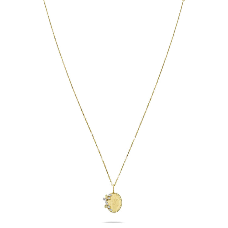 Stone and Strand 10K Yellow Gold Secret Garden Medallion Necklace Image