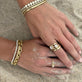 Image of 14K Yellow Gold Serpentine Bracelet with Stone and Strand Bracelets