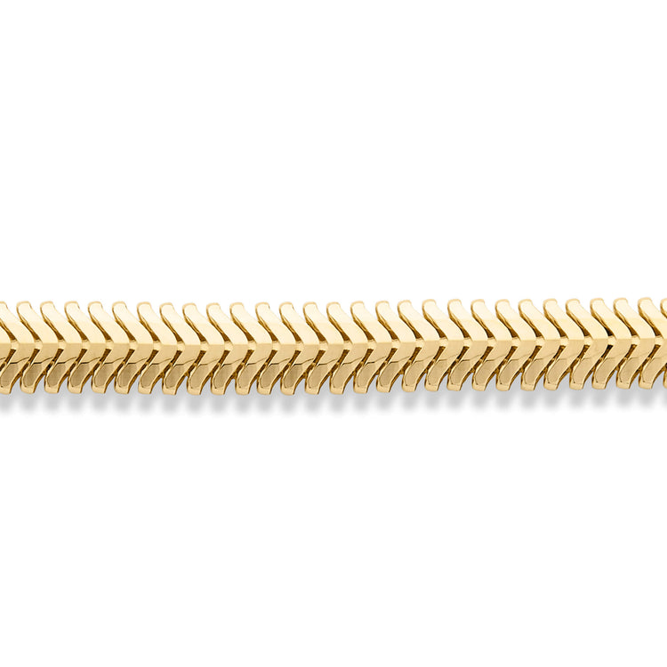 Stone and Strand 14K Yellow Gold Serpentine Bracelet Close Up Image