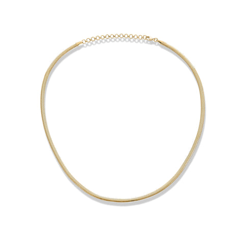 Stone and Strand 14K Yellow Gold Serpentine Necklace Front Image