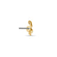 Stone and Strand 14K Yellow Gold She's A Snake Push Pin Flat Back Rear Image