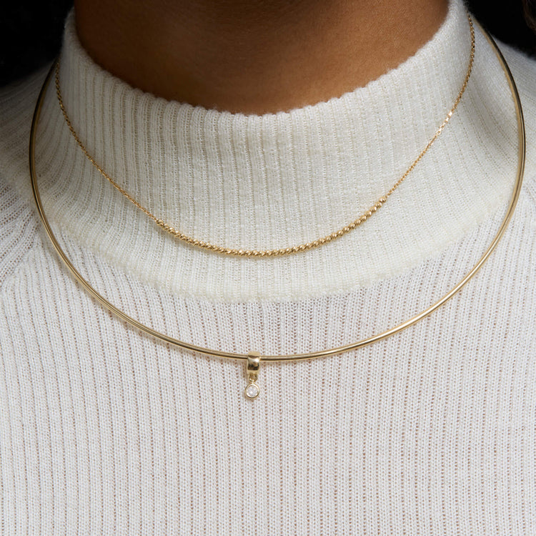 Image of 14K Yellow Gold Shine On Birthstone Bead with Stone and Strand Necklaces