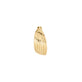 Stone and Strand 14K Yellow Gold Side Swerve Huggies Front Single Right Image