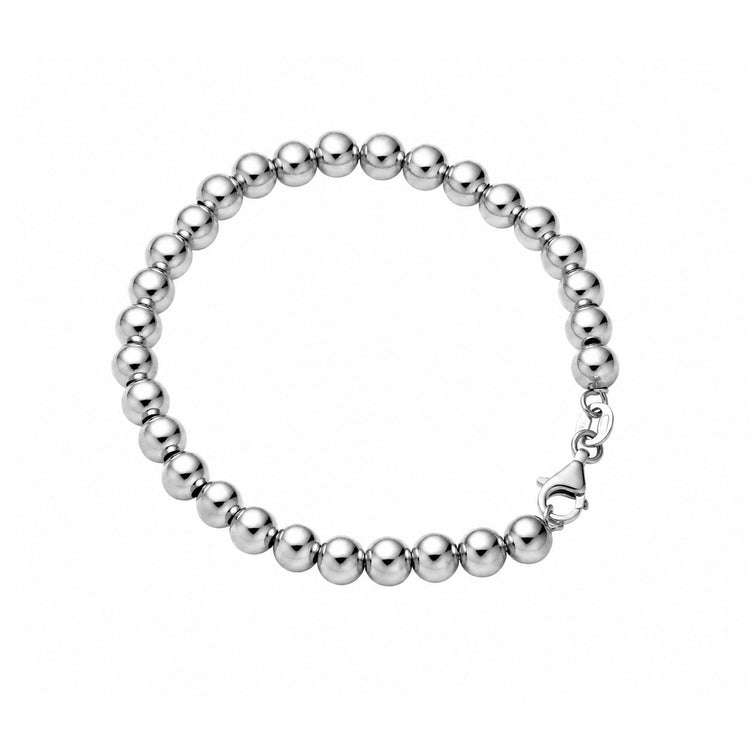 6mm Silver Ball Bracelet