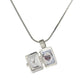 Stone and Strand Sterling Silver Beekman Heart Locket Necklace Front Open Image
