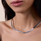 Image of Sterling Silver Herringbone Chain on Models Neck