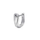 Stone and Strand Sterling Silver Knife Edge Single Hoop Rear Image