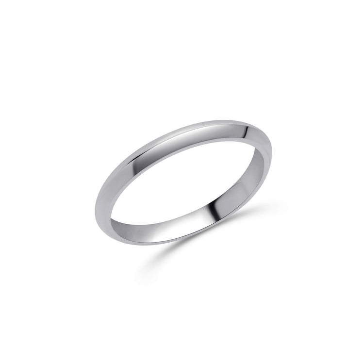 Stone and Strand Sterling Silver Knife Edge Stacking Ring Set Top Image