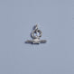Stone and Strand Sterling Silver LAB-Created Knife Edge Toggle Charm Editorial Image