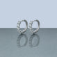 Stone and Strand Sterling Silver Fairy Lights Lab-Created Diamond Huggies Editorial Image