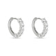 Stone and Strand Sterling Silver Fairy Lights Lab-Created Diamond Huggies Side Image