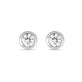 Stone and Strand Sterling Silver Lab-Created Diamond Bubble Studs Front Image