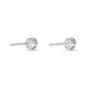 Stone and Strand Sterling Silver Lab-Created Diamond Bubble Studs Rear Image