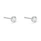 Stone and Strand Sterling Silver Lab-Created Diamond Bubble Studs Side Image