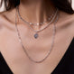 Image of Sterling Silver Sparkle Chain with Stone and Strand Necklaces