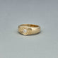 Stone and Strand 14K Yellow Gold Silvia Birthstone Pinky Ring Editorial Image
